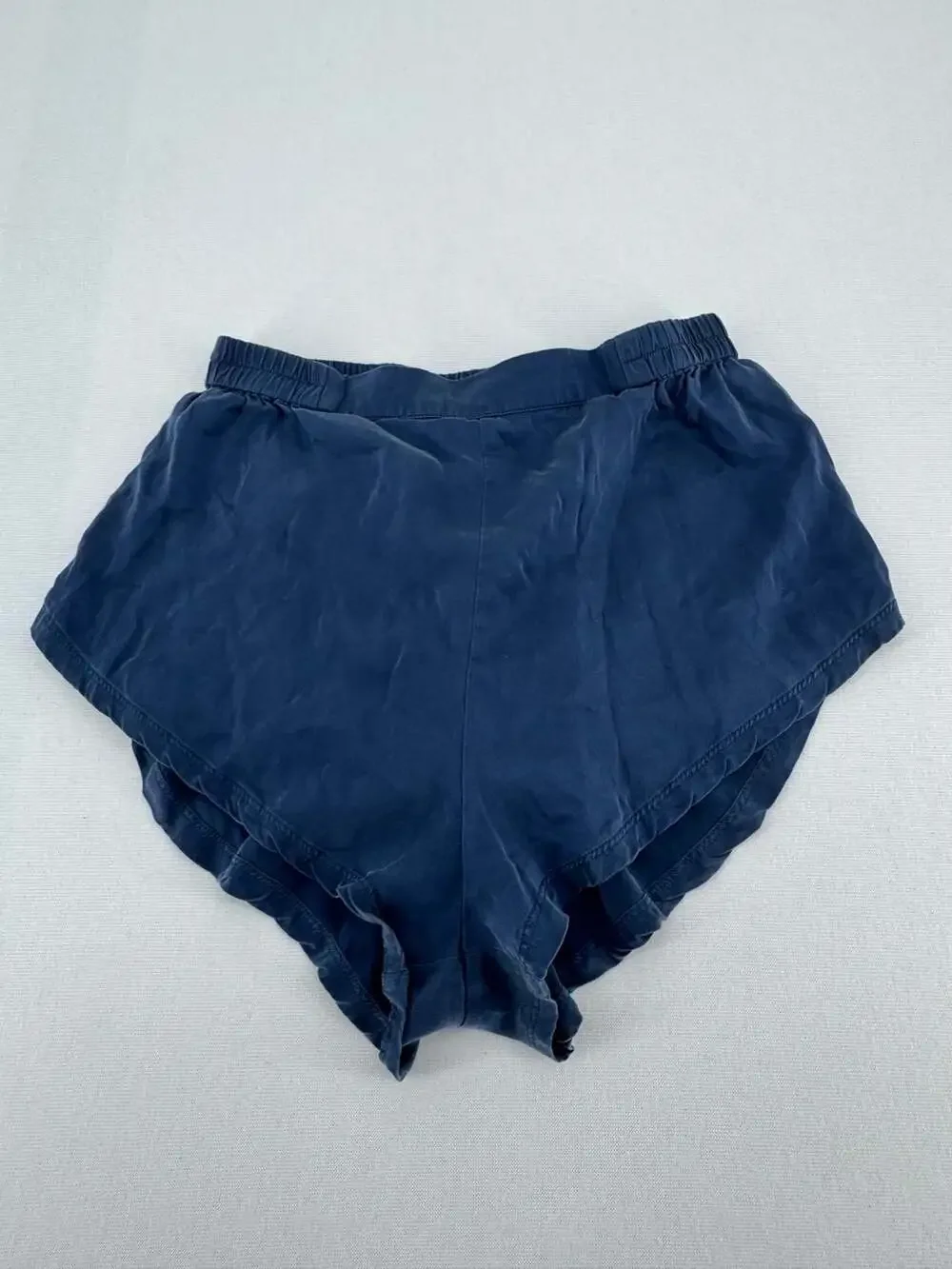Lunya Silk Shorts Size XS Blue Washable Silk Pajama Sleepwear